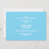 Invitation Cute Custom Luau Beach Hula Girls Anniversaire (Dos)