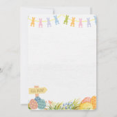 Invitation Cute Cute Labrador Pâques (Dos)