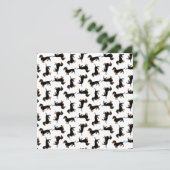 Invitation Cute Dachshund Motif (Debout devant)