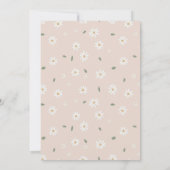 Invitation Cute Daisy Flower Baby Shower Girl Pink (Dos)