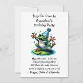 Invitation Cute Dancing Frog Boy's Birthday Party (Devant)