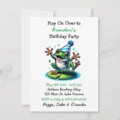 Invitation Cute Dancing Frog Boy's Birthday Party (Devant)