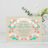 Invitation Cute décontractée plage répétition dîner invitatio (Debout devant)