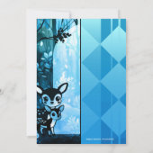 Invitation Cute Deer Automne Anniversaire des enfants (Dos)