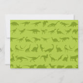 Invitation Cute Dinosaur Anniversaire Modèles d'invitation (Dos)