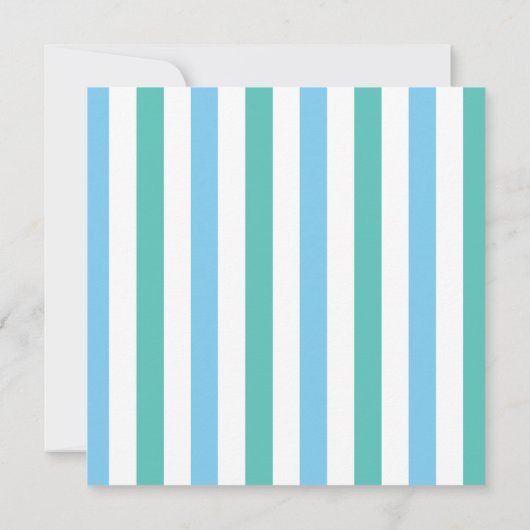 Invitation Cute Dinosaur Bleu et Vert (Dos)