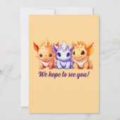 Invitation Cute Dinosaur Party a Dino Bash 1er anniversaire (Dos)