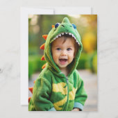 Invitation Cute Dinosaures rugit garçon Anniversaire (Dos)