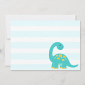 Invitation Cute Dinosaurs Stomp Chomp and roar birhtday boy  (Dos)