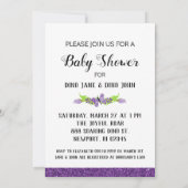 Invitation *~* Cute Dinosuar Parties scintillant Baby shower (Dos)