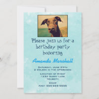 Cute Doberman fête d'anniversaire