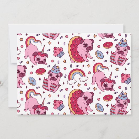 Invitation Cute dog pattern for dog lovers (Devant)