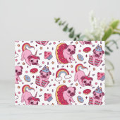Invitation Cute dog pattern for dog lovers (Debout devant)