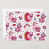 Invitation Cute dog pattern for dog lovers (Devant / Derrière)