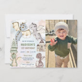 Invitation Cute Dragon Boy 1ère fête d'anniversaire Photo (Devant)