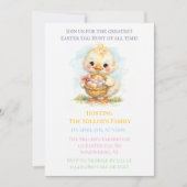 Invitation Cute Duckling Easter Egg Hunt Party (Devant)