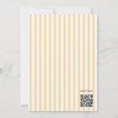 Invitation Cute Duckling Garden First Birthday QR Code (Dos)