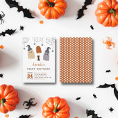 Invitation Cute Éffrayant Fantômes et araignées premier anniv