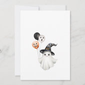 Invitation Cute Éffrayant One Ghost Halloween 1er anniversair (Dos)