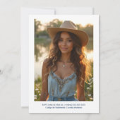 Invitation Cute Elegant Coastal Cowgirl Boots & Hat XVs (Dos)