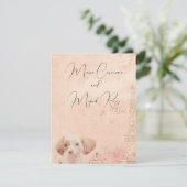 Invitation  cute elegant vintage dog paris (Debout devant)