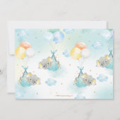 Invitation Cute Elephant Boy Baby shower virtuel par courrier (Dos)