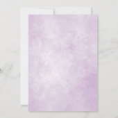 Invitation Cute Elephant Purple Ressort Baby shower Floral (Dos)