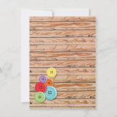 Invitation Cute en tant qu'invitation à Baby shower de bouton (Dos)