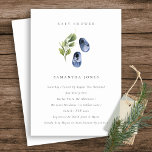 Invitation Cute Enk Blue Chaussures Foliage Boy Baby shower<br><div class="desc">Pour toute autre personnalisation ou tout autre élément correspondant,  n'hésitez pas à me contacter à l'adresse yellowfebstudio@gmail.com</div>