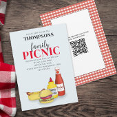 Invitation Cute été pique-nique tendance Cookout QR Code