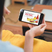 Invitation Cute été pique-nique tendance cuisine Whimsical