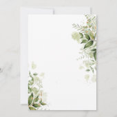 Invitation Cute Eucalipt Baby Giraffe Baby shower (Dos)