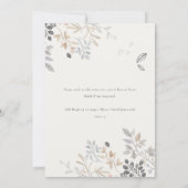 Invitation Cute Farm Chick Blue Boy Baby shower Floral (Dos)