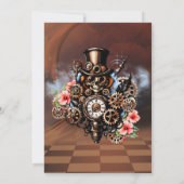 Invitation Cute femmes steampunk (Dos)