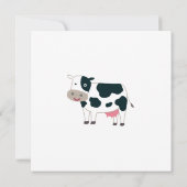 Invitation Cute ferme animaux Baby shower d'aquarelle moderne (Dos)