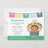 Invitation Cute Fiesta Bébé Shower Mexicain (Devant)