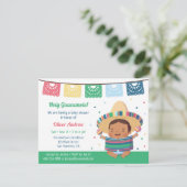 Invitation Cute Fiesta Bébé Shower Mexicain (Debout devant)