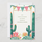 Invitation Cute Fiesta Boy Baby shower Muchacho 5x7 Qualité (Dos)