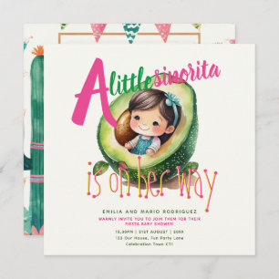 Invitation Cute Fiesta Girl Baby shower Señorita Qualité