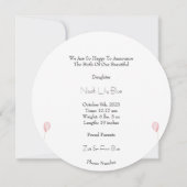 Invitation Cute Floral Mouse in Flowers With Flags Card (Dos)
