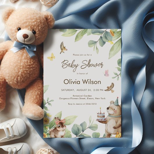 Invitation Cute Forest Animals