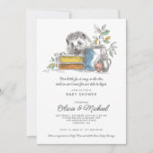 Invitation Cute Fox Baby Shower (Devant)