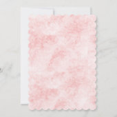 Invitation Cute Fox Blush rose Floral Baby shower d'aquarelle (Dos)