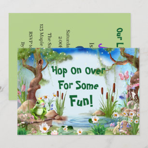 Invitation Cute Frog Prince fête d'anniversaire