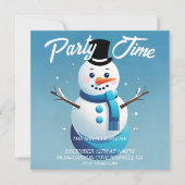 Invitation Cute Frosty L'Invitation Du Snowman (Devant)