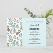 Invitation Cute Fruit Motif Summery Thème Anniversaire (Debout devant)