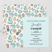 Invitation Cute Fruit Motif Summery Thème Anniversaire (Devant / Derrière)