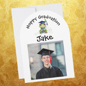 Invitation Cute Funny Frog Photo Party Graduation