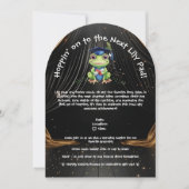 Invitation Cute Funny Frog Photo Party Graduation (Devant)