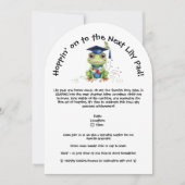 Invitation Cute Funny Frog Photo Party Graduation (Devant)